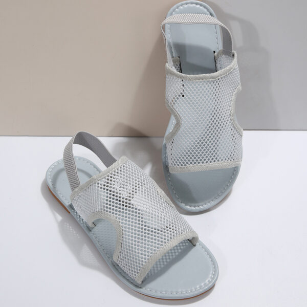 New Mesh Sandals Summer Casual Breathable Flat Shoes For Women Men Beach Shoes - Image 7
