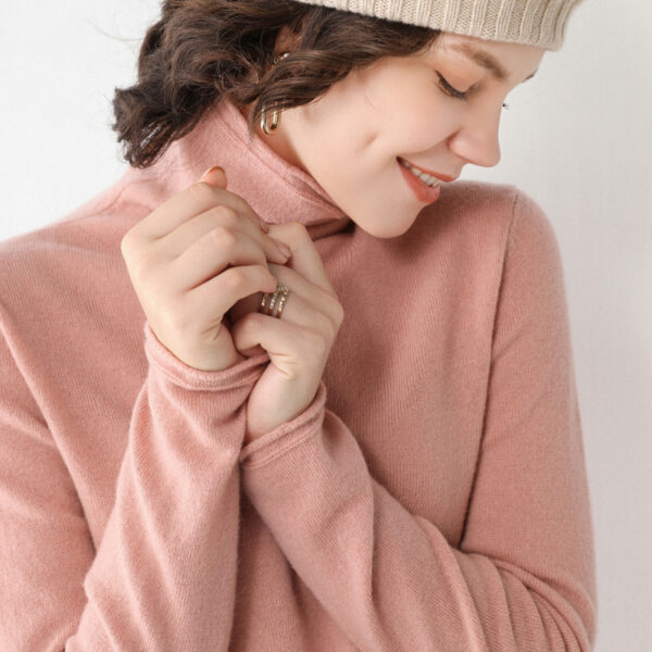 Sweater Girl, Slim Long Sleeve Flat Pullover - Image 3