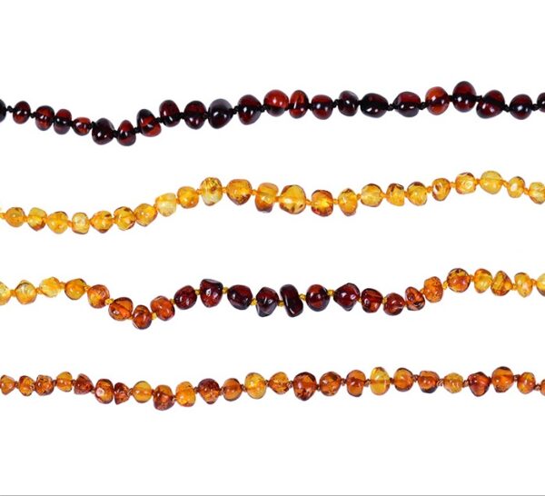 Baltic natural amber baby bracelet Infant child teething diy irregular amber bracelet - Image 7