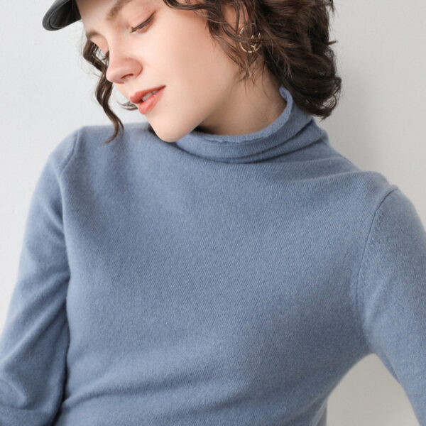 Sweater Girl, Slim Long Sleeve Flat Pullover - Image 7