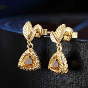 Natural Citrine Earrings