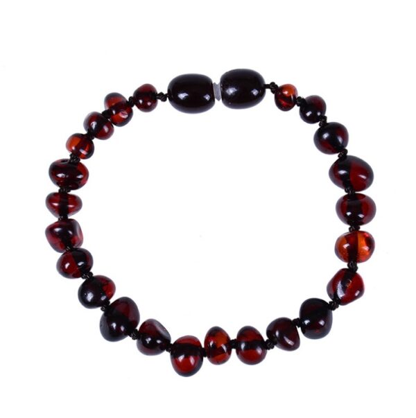 Baltic natural amber baby bracelet Infant child teething diy irregular amber bracelet - Image 5
