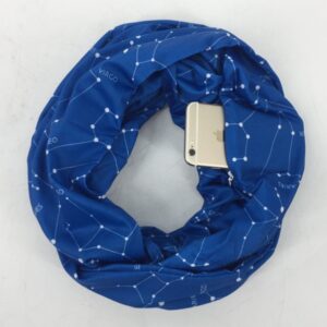 Women’s Infinity Scarf with Pocket – Soft Cotton and Convenient Zippered Design