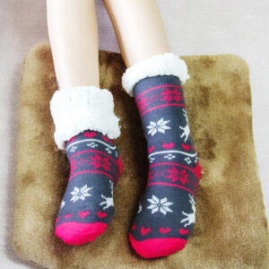 Unisex Sherpa Slipper Socks – Cozy, Warm, and Ultra-Soft
