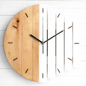 Wooden Wall Clock – Modern Design for Stylish Home Décor