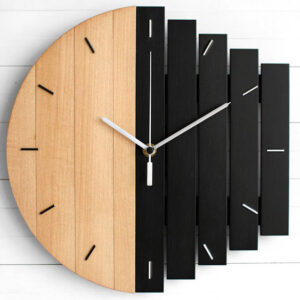 Wooden Wall Clock – Modern Design for Stylish Home Décor