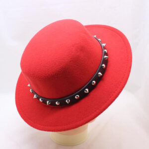 Women’s Winter Wool Boater Hat with a Trendy Wide Brim