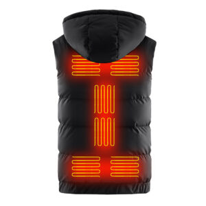 Sleeveless Heated Vest for Men with Hood