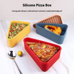 Silicone Pizza Slice Storage Container with Heating & Crisper Features