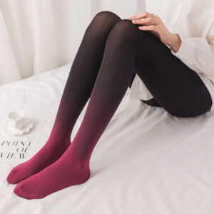 Stylish Gradient Tights – Women’s 120D Opaque Seamless Pantyhose