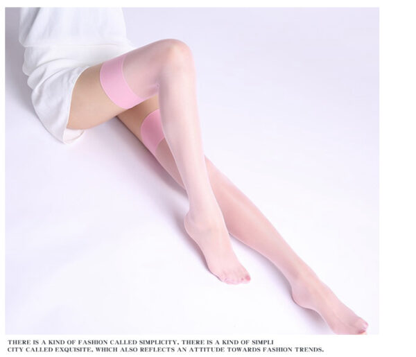 12D Women Ultrathin Sheer Thigh High Stockings - Image 6