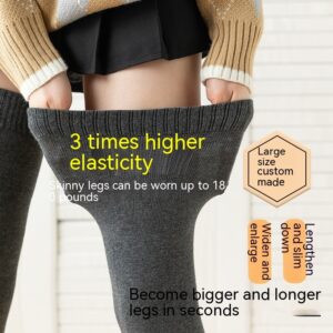 Lengthened Overknee Plus-sized Silicone Non-slip High-top Cotton Socks