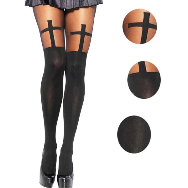 Color block fake stockings - Image 4