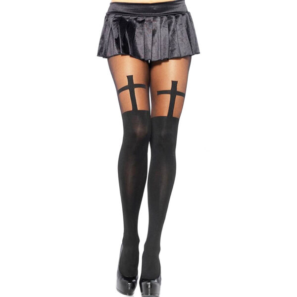 Color block fake stockings - Image 2