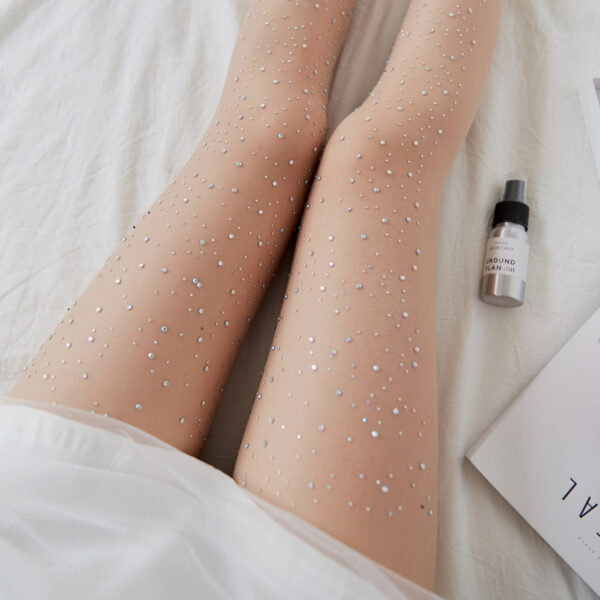 Pearl Tights with Bling Crystal Design – Perfect Shine & Comfort - Image 5