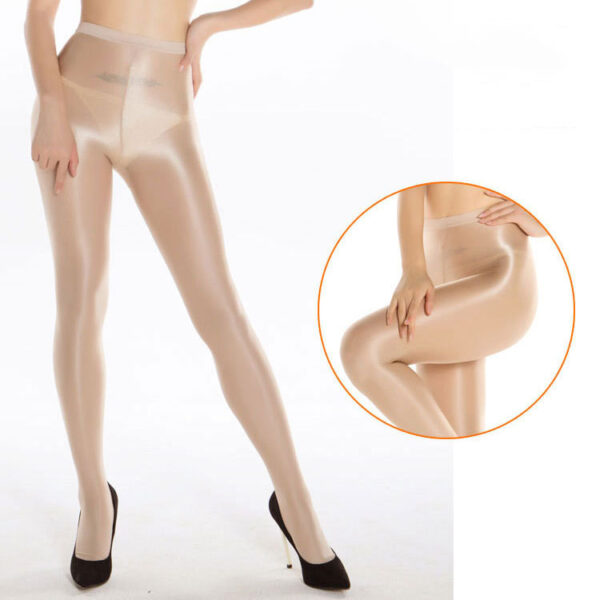 Women's Fashion Simple Shiny Pantyhose Reflective Stockings - Image 3