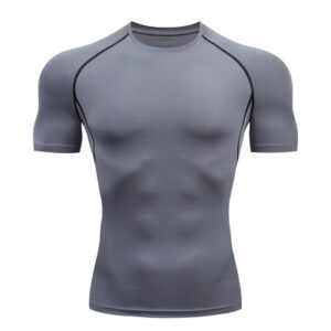 Men’s Compression Workout Shirt – Short Sleeve, Quick Drying Running Top