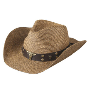 Unisex Straw Cowboy Hat – Big Eaves & Foldable Design