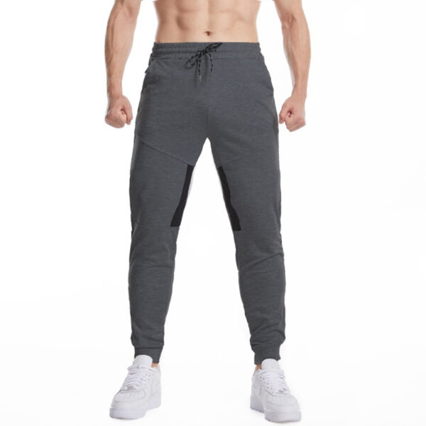 Two-pocket sports pants men's leggings fitness fashion casual pants - Image 3