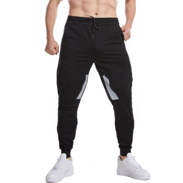 Two-pocket sports pants men's leggings fitness fashion casual pants - Image 5