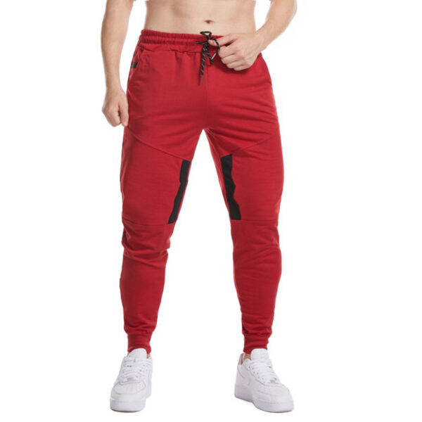 Two-pocket sports pants men's leggings fitness fashion casual pants - Image 7