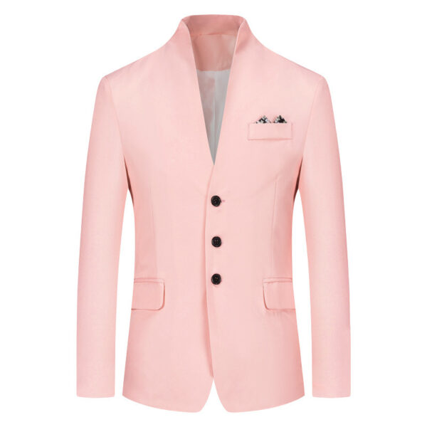 Men's Solid Color Three-button Suit