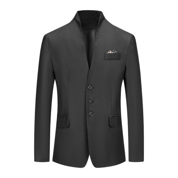Men's Solid Color Three-button Suit - Image 5