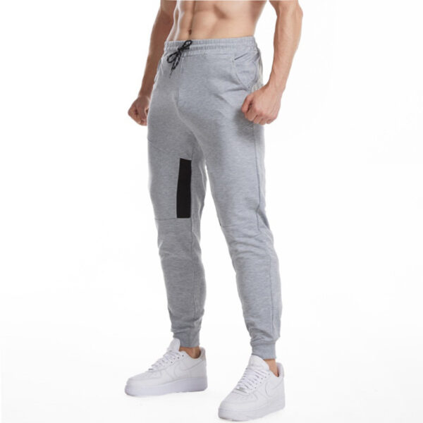 Two-pocket sports pants men's leggings fitness fashion casual pants - Image 2
