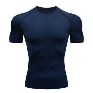 Men’s Compression Workout Shirt – Short Sleeve, Quick Drying Running Top