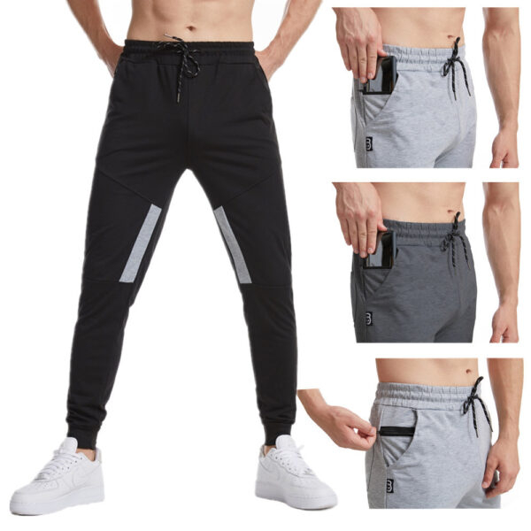 Two-pocket sports pants men's leggings fitness fashion casual pants