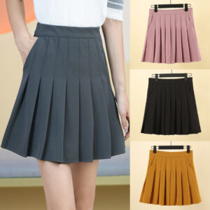 Casual Women’s Clothing Slimming High Elastic Waist Anti-exposure Short Culottes