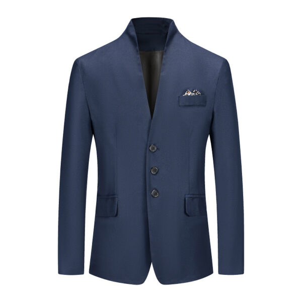 Men's Solid Color Three-button Suit - Image 2