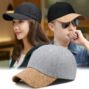 Woolen warm baseball cap