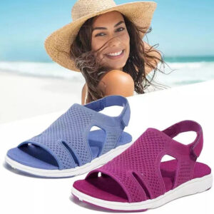 New Women’s Soft & Comfortable Sandals Mesh Upper Breathable Sandals Adjustable Cross-strap Design Sandalias